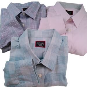 UNTUCKit Lot 3 X-Large Pastel L/S Button Down Slim Fit Wrinkle Free Shirts Prep
